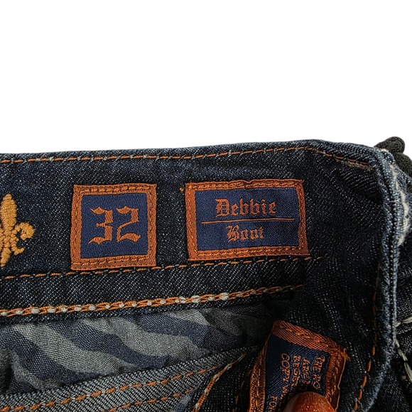 NWT Rock Revival Bootcut Jeans Debbie Size 32 Cotton Blend Dark Wash Denim - Picture 8 of 16